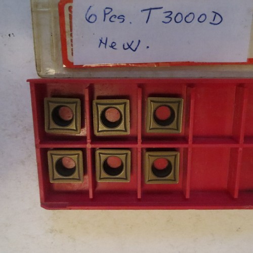 6 Pcs. indexable carbine inserts T3000D - Germany - new in open box . - Picture 2 of 4