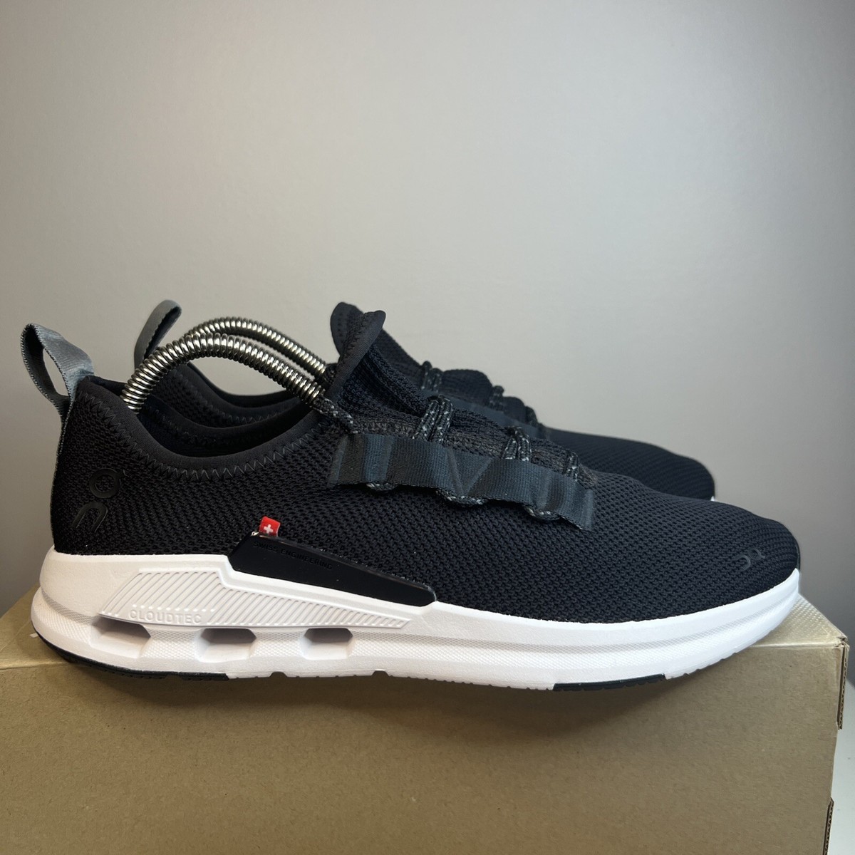 靴 ASKYY / LAYERED SNEAKER / BLK On Cloud Cloudeasy Men's Size 8.5 Running Shoes Sneakers