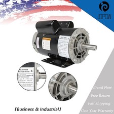 5 HP Compressor Duty Electric Motor 1 Phase 3450 RPM 56HZ Frame 7/8" Shaft 230V