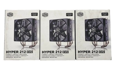 Lot of 3 Cooler Master Hyper 212 EVO - CPU Cooler Socket LGA 2066/1151 AMD AM4