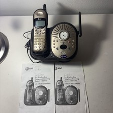 AT T 1460 2.4 GHz Cordless Phone Digital Answering System TESTED WORKS W/ Manual