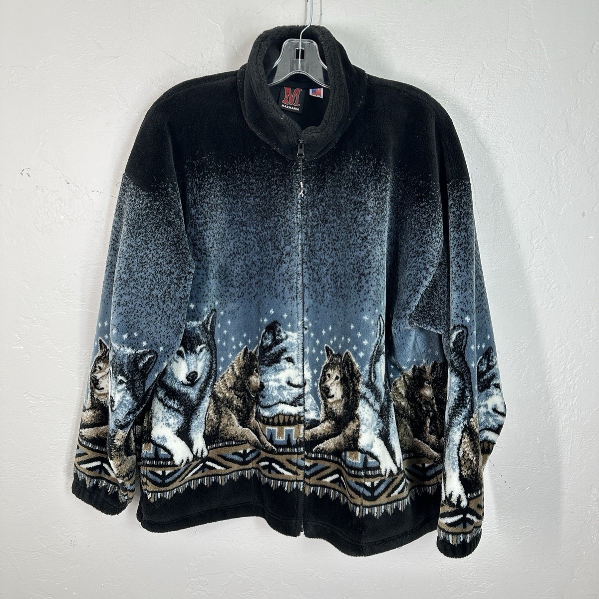 トップス 90s MAZMANIA fleece vest トップス 90s MAZMANIA fleece vest Mazmania horse teddy