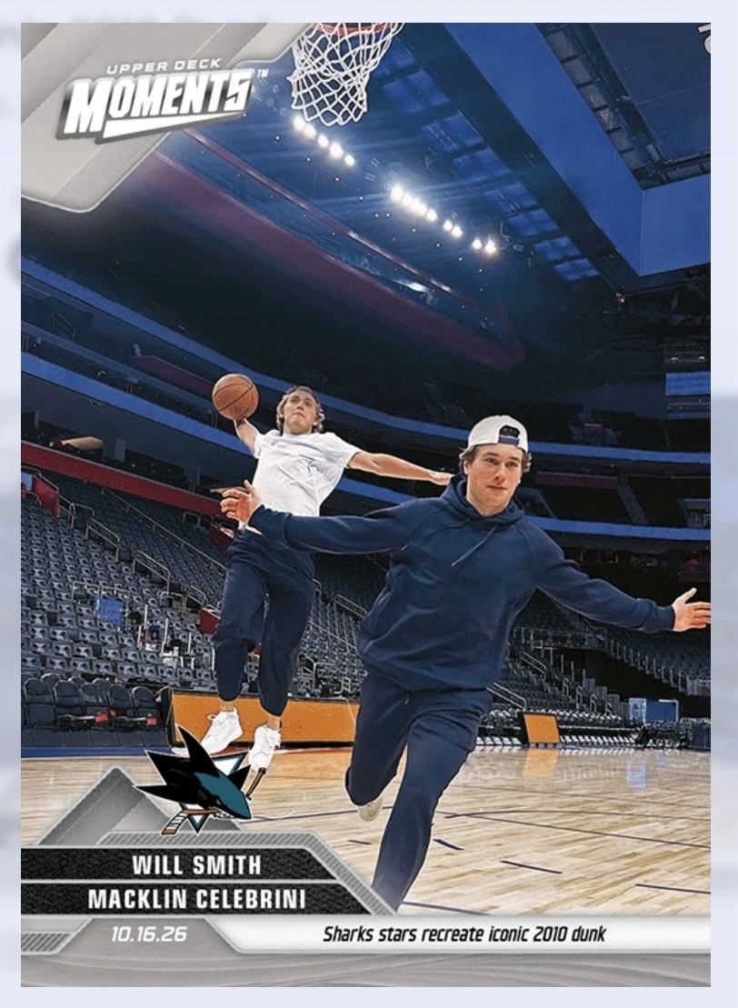 EPACK UD 2026-27 Game Dated Moments Celebrini Smith EPACK ONLY *READ DESCRIPTION