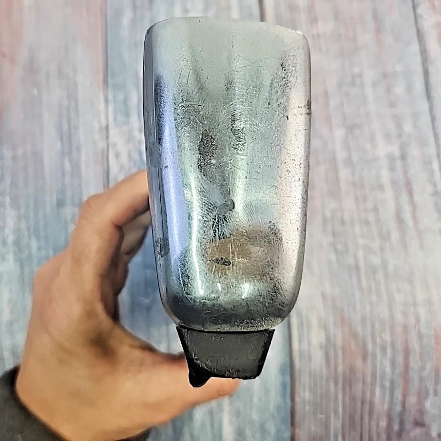 Lincoln Town Car 1979 LH cromado con protector de parachoques trasero de plástico negro Overrider OEM Foto 2 de 4