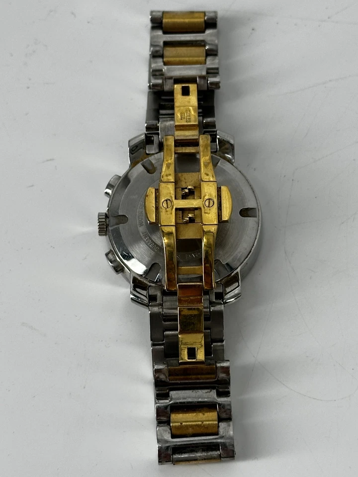 Movado Bold Silver Gold Tone Hands Dial Chronograph MB 01.3.14.6103 Size 6.5" - image 3 of 4