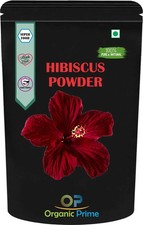 Poudre de fleur d'hibiscus bio Prime 100 % pure croissance naturelle des chev...