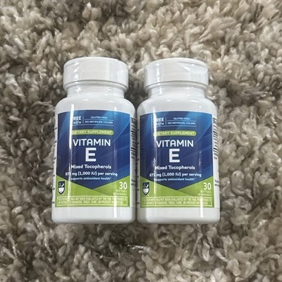 (2) Vitamin E 671mg per serving  30 Soft-Gels  Rite-Aid  Expires 01/27