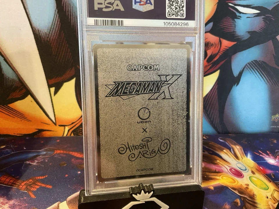 🔥2022 UDON X ARIGA  MEGAMAN X -Alia Maverick Hunters LE Metal Plate Psa 7 - Image 2 of 4