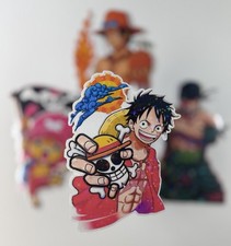 One Piece Holo Stickers - Fan Art - Luffy, Zoro, Tony  Port 4.5inL