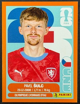 Panini FIFA World Cup 2026 Sticker #CZE14 Pavel Sulc Orange Amazon Parallel Rare