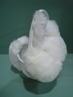 Vintage Fact Games & Gifts Plush Bunny Rabbit Easter Basket  White / Blue — photo 4