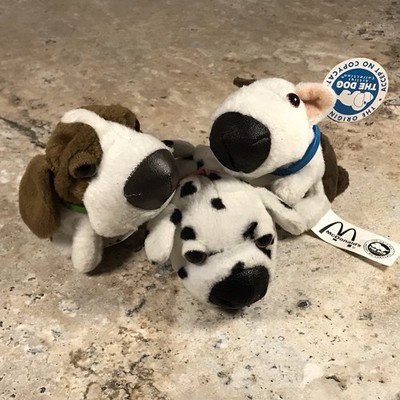 McDONALD'S HAPPY MEAL THE DOG ARTISTIC COLLECTION PLUSH SET OF THREE