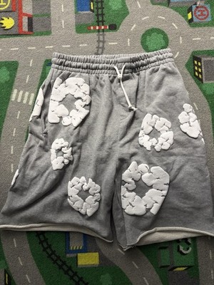 Grey Denim Tears The Cotton Wreath Shorts Sz L