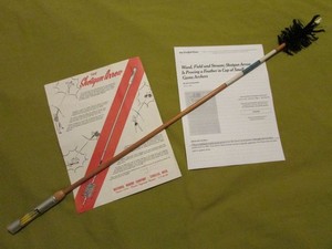 Vintage RARE "SHOTGUN ARROW" & Dealer Advertising, National Marine, Complete,NOS