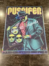 PUSCIFER Poster AP Foil 35/50 💯Official Merch Artist Signed 4/30/2024 Sessanta