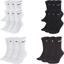 6 Pairs Nike Everyday Dri-Fit Unisex Kids School/Sports Socks - UK 3-6