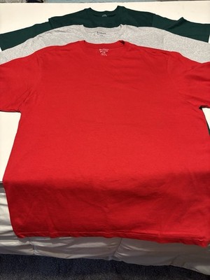 Men s Large Famous Brand 100% cotton basic T-shirt *New Lot Of 3*
