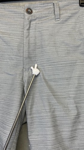 Roundtree & Yorke Shorts Mens 34 Gray Performance Stretch Golf Flat Front Tech - 第 3/11 張圖片