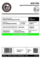 Rußpartikelfilter DPF 93152