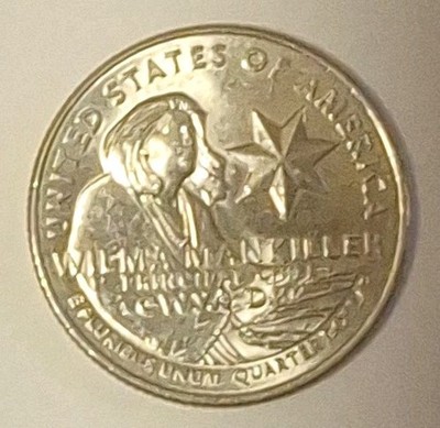 2022 P Wilma Mankiller Quarter HTF RARE Error in Cod We Trust. Woman's World