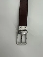 Boys' Reversible Belt Laser Cut, Black/Brown, Size M 31 In