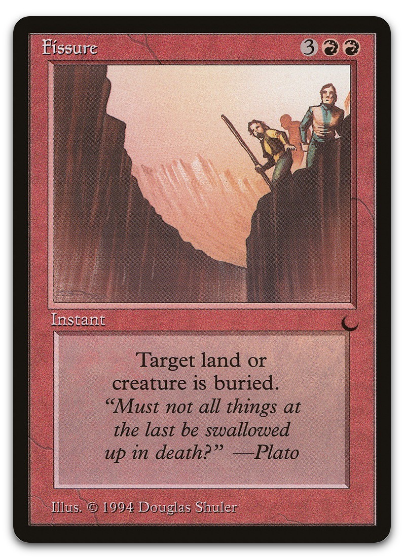 Fissure (LP) The Dark DRK Magic MTG