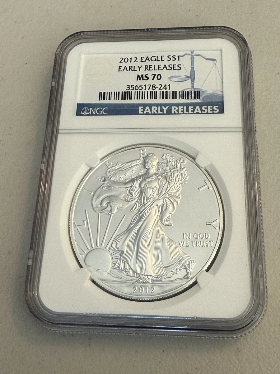 American Eagle MS 70 Graded 2012 Silver Bullion Coins for sale | eBay