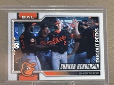 2026 Topps Series 1 Gunnar Henderson Celebration Dugout Peeks SSP