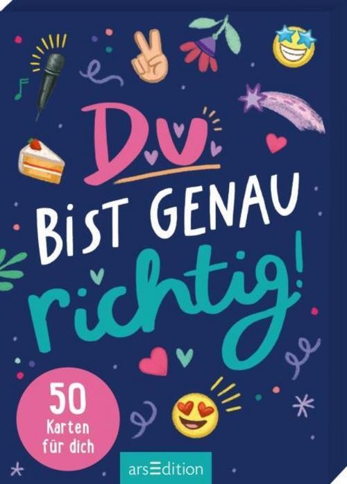Du bist genau richtig! - 50 Karten für dich (PS: Du bist die Beste!) Natalie Buc