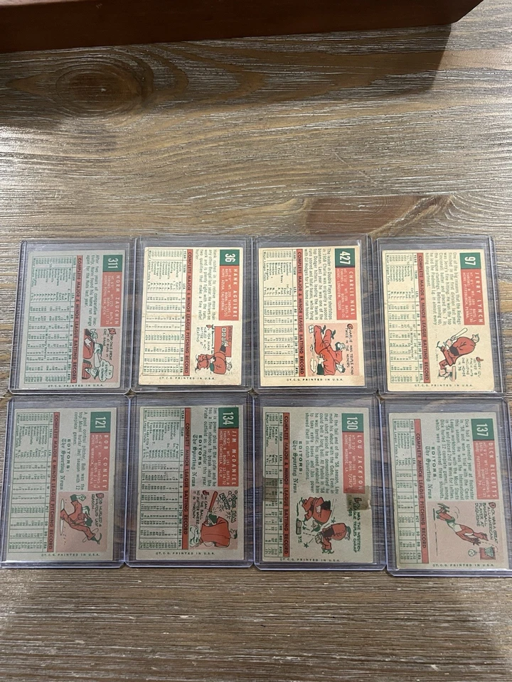 Lote de 81 Topps de béisbol 1959. Novatos, Commons, Gran lote de inicio. Blanco y gris Foto 2 de 4