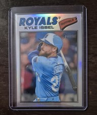 2026 Topps Heritage Chrome Kyle Isbel #365 Kansas City Royals Outfield MLB. 
