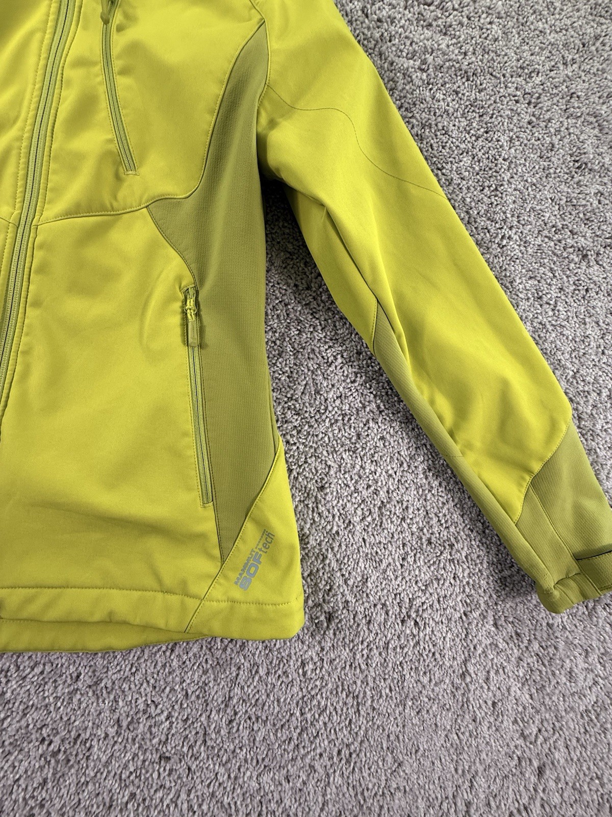Mammut SofTech Jacket Womens Small Full Zip Green… - image 7