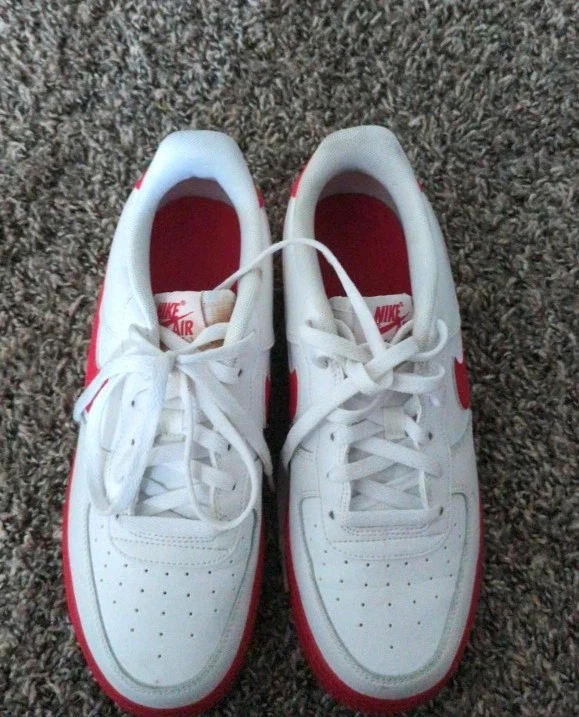 Nike Air Force 1 Low White University Red for Sale  display picture 1