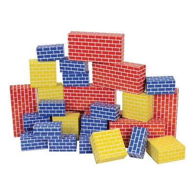Edushape Ltd Cardboard Brick Block Large Building Set  - 44 pieces