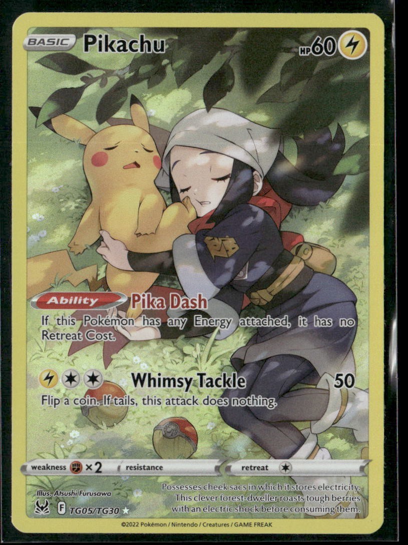2022 Pokemon Pikachu TG05/TG30 Lost Origin Trainer Gallery Full Art