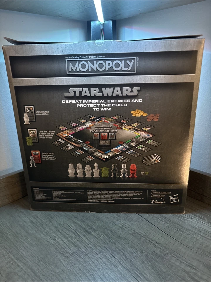 Juego de comercio de propiedades MONOPOLY Star Wars The Mandalorian (Hasbro) Foto 2 de 4