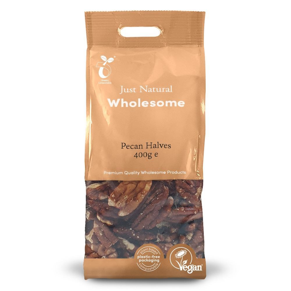 Just Natural Wholesome Pecan Halves 400g - 2 Pack