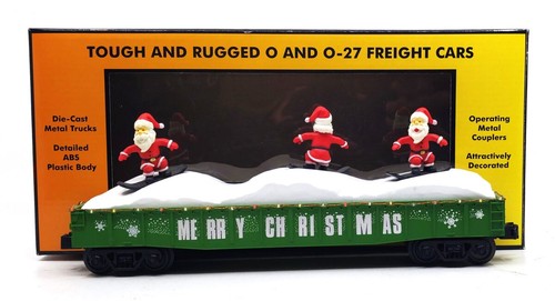 MTH 30-72195 O Coche Góndola Navidad con Luces LED Navidad y Sking Santas LN | Zustand: Used