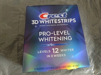 Crest 3D Whitestrips Pro-Level Whitening (Level 12) 20 Treatments Exp: DEC 2027