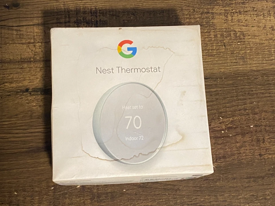 Google Nest Learning Thermostat G4CVZ Fog - Open Box - Image 2 of 4
