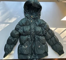 Appaman Boys Green Full Zip Long Sleeve Puffer Coat Size 4T EUC