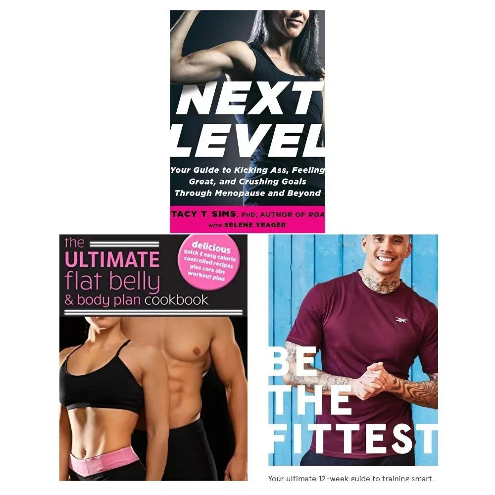 Next Level,  Be the Fittest, Ultimate Flat Belly & Body Plan Cookbook 3 Book Set