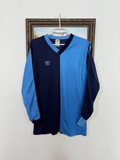 Vintage 80's Adidas West Germany Football Template Shirt Long Sleeve Jersey Sz M