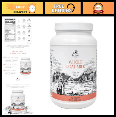 Whole Goat Milk Powder - Non-GMO, Grass-Fed, Creamy & Easy to Digest, 40 Serving
