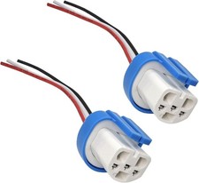 9007 9004 HB1 HB5 High Temperature Ceramic Headlight Plug Pigtail Pack of - 2