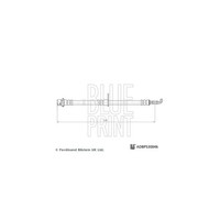 Bremsschlauch Blue Print ADBP530046 FüR Toyota Lexus, Hinterachse Rechts