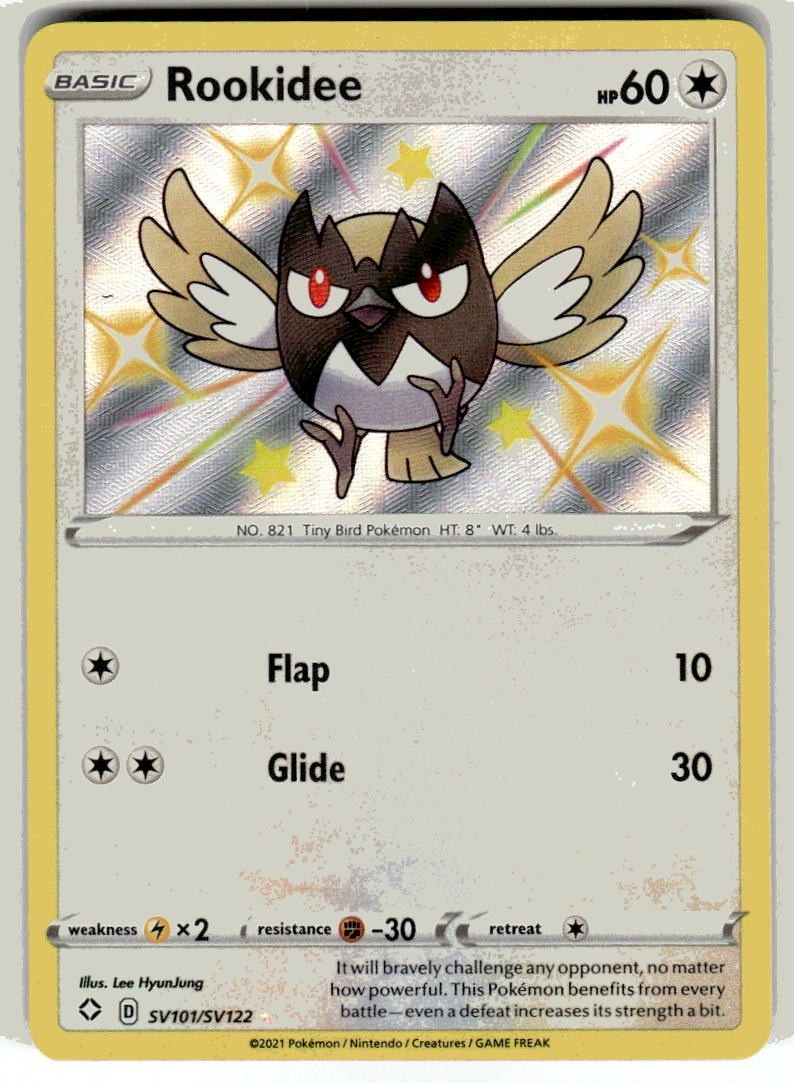 Rookidee SV101/SV122 Shining Fates: Shiny Vault Holo Pokemon TCG - NM