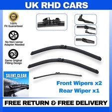 Front and Rear Windscreen Wipers For BMW X3 2011-2017 26"20"13"