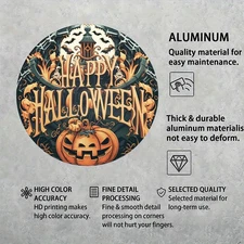 One Piece of Aluminum Foil Carved Wall Artwork, Anti-UV Metal Tin Painting, roun