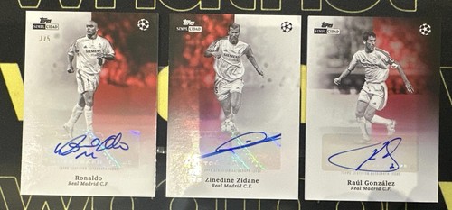 2025/26 Topps UCC Simplicidad Triple Auto Booklet 3/5 - Ronaldo / Zidane / Raul